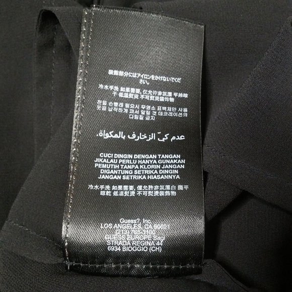 GUESS Pearl Collar Simona Sheer Top Size XS - Picture 9 of 9